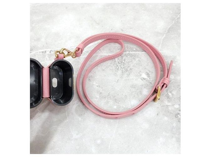 Prada Custodia AirPods in Saffiano Rosa - vista 6