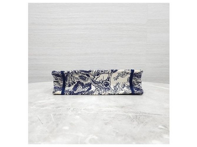 Dior Mini Book Tote Toads Blue - vista 7