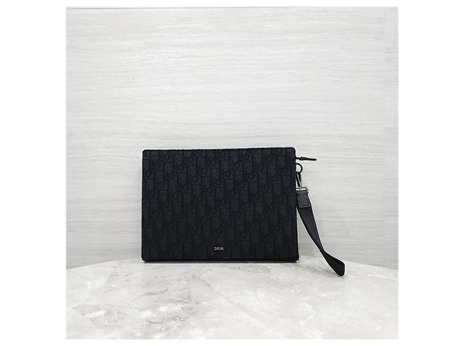 Dior Oblique Jacquard Strap Clutch - Ansicht 11
