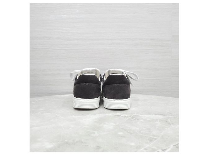 Baskets Chanel Logo en daim vert - vue 12