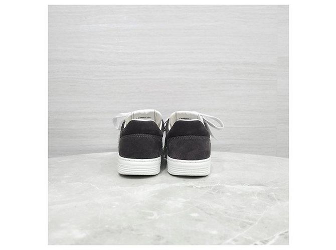 Baskets Chanel Logo en daim vert - vue 4