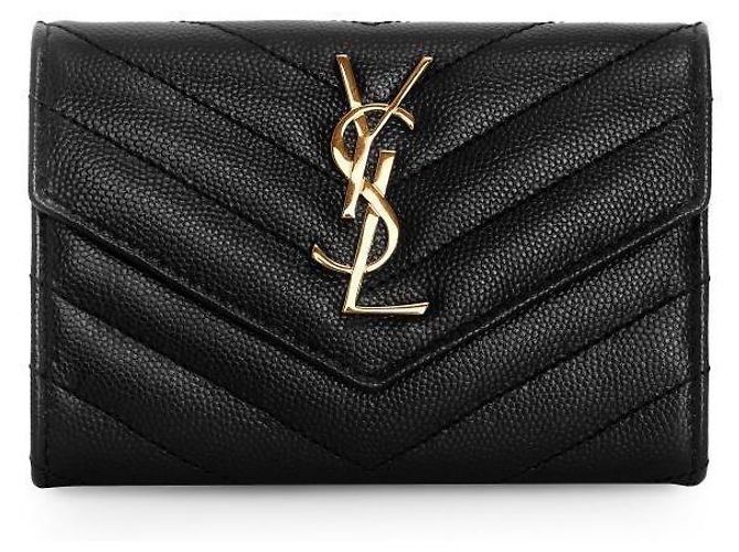 Autre Marque Cassandra Monogram Matelassé Gold-Plated Kartenetui Small Envelope - Ansicht 2