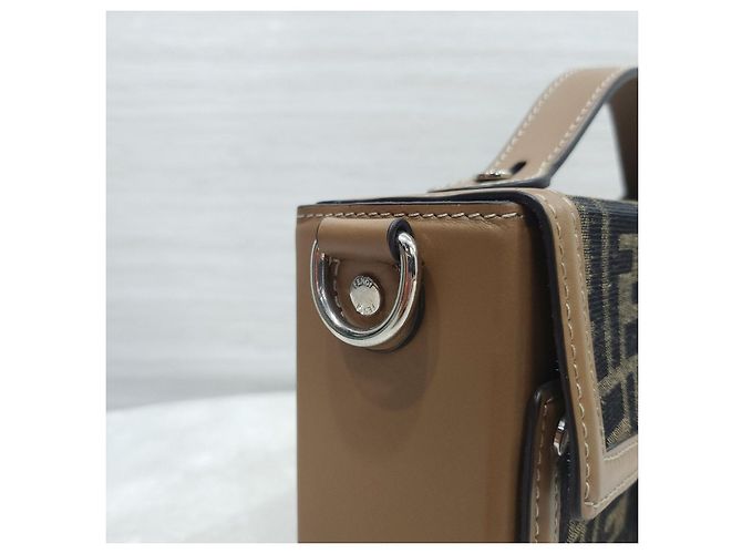 Fendi Borsa Baguette FF Jacquard Soft Trunk - vista 15