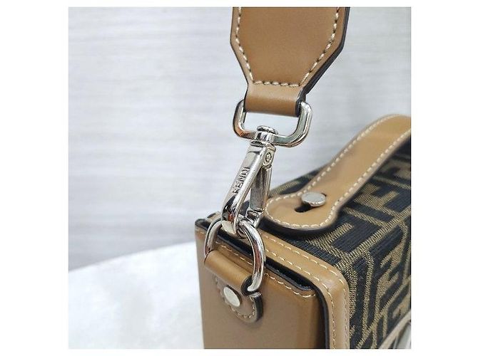 Fendi Borsa Baguette FF Jacquard Soft Trunk - vista 4