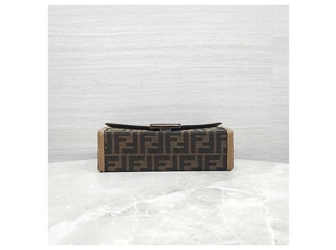 Fendi Borsa Baguette FF Jacquard Soft Trunk - vista 8