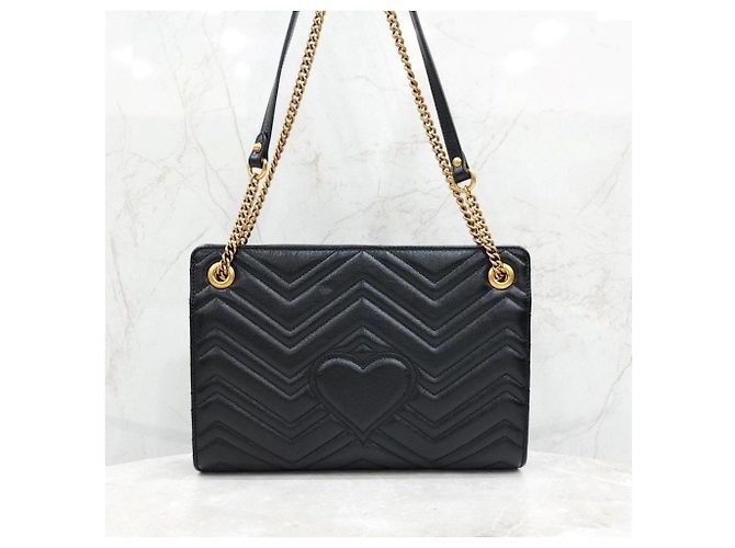 Gucci Borsa a spalla con catena GG Marmont Matelassé - vista 12