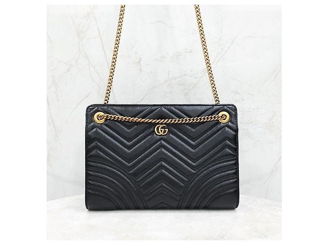 Gucci Borsa a spalla con catena GG Marmont Matelassé - vista 13