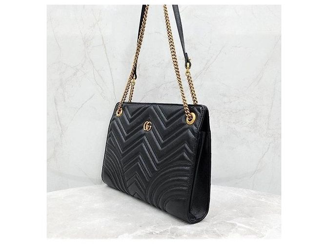 Gucci Borsa a spalla con catena GG Marmont Matelassé - vista 2