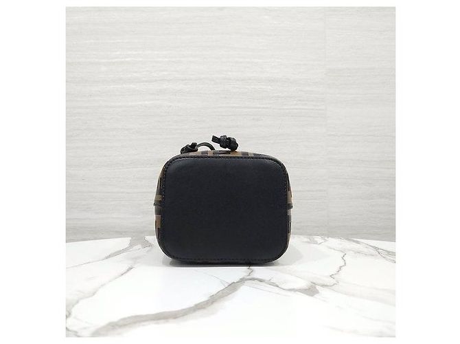 Fendi Mini borsa a secchiello in pelle Marrone - vista 7