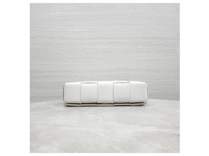 Bottega Veneta Borsa a tracolla Intrecciato Cassette White - vista 7
