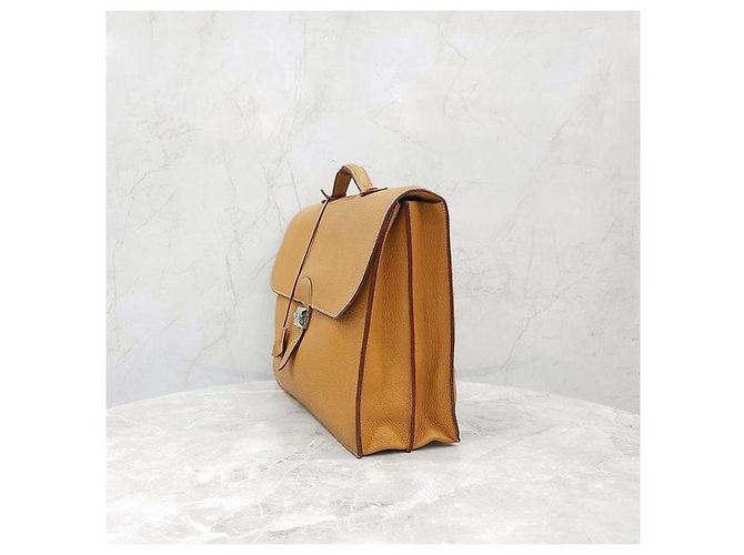 Hermès Sac Depêche Briefcase Sesame Gold - vista 2