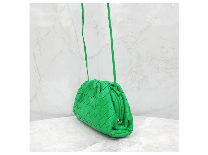 Bottega Veneta Mini Borsa a Spalla Pochette Verde - Ansicht 11