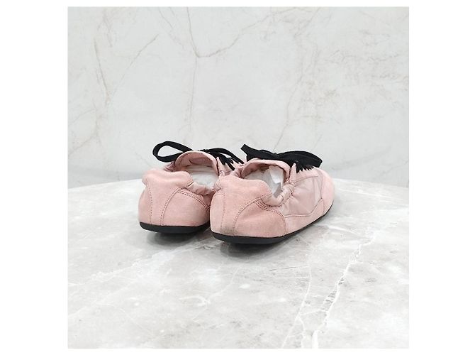 Prada Collapsing Re-Nylon Suede Pink Sneaker - Ansicht 13
