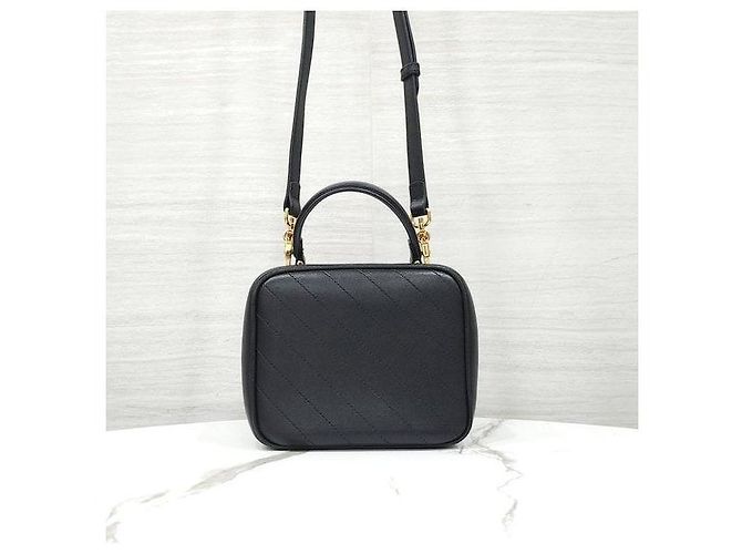 Gucci Borsa a mano e a tracolla Vanity Interlocking Blondie Nera - vista 3