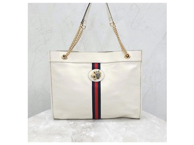 Gucci Borsa Tote in pelle Stripes Tiger Raja - vista 11