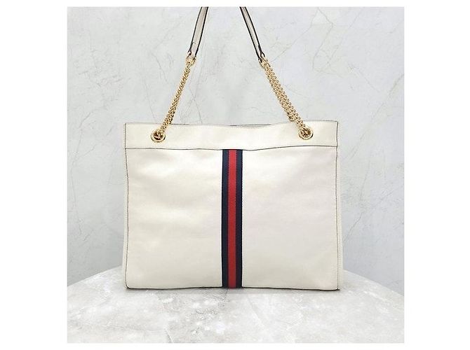 Gucci Borsa Tote in pelle Stripes Tiger Raja - vista 3