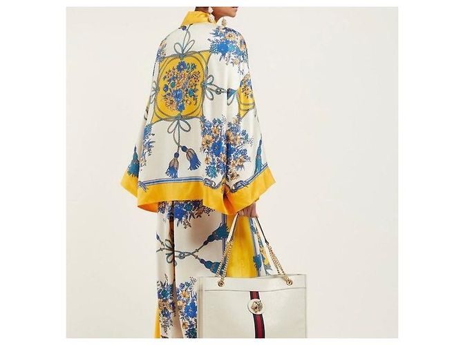 Gucci Borsa Tote in pelle Stripes Tiger Raja - vista 9