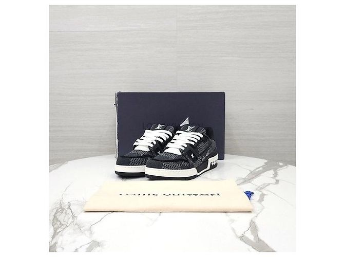 Louis Vuitton Sneakers Denim Trainer - vista 9