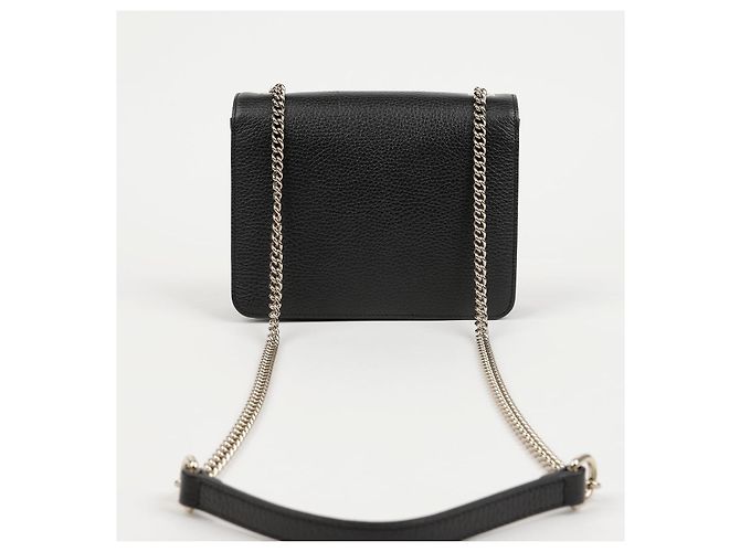 Gucci Borsa a tracolla in pelle nera da donna - vista 4