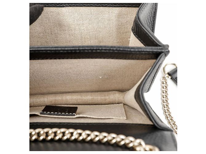Gucci Borsa a tracolla in pelle nera da donna - vista 9