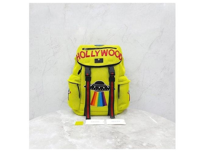 Gucci Three Stripes Rucksack mit besticktem Neon Space Logo - Ansicht 10