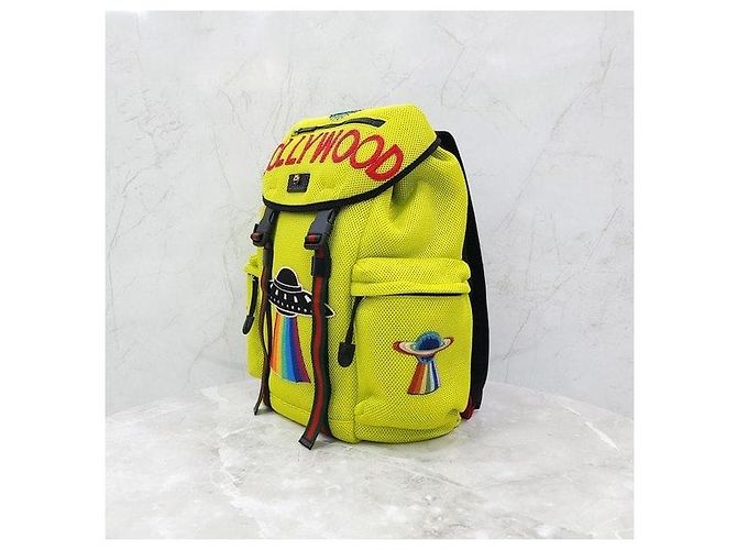 Gucci Three Stripes Rucksack mit besticktem Neon Space Logo - Ansicht 2