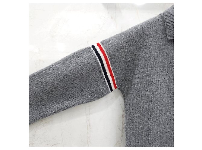 Thom Browne Work Jacket aus Loopback-Wolle, Kaschmir und Baumwolle - Hellgrau - Ansicht 11