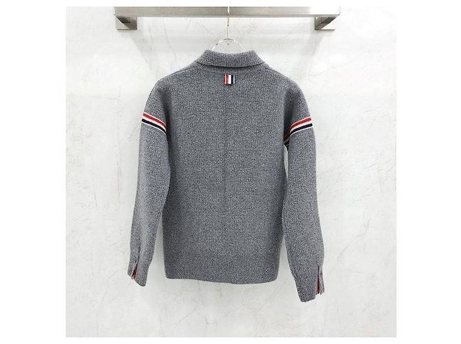 Thom Browne Work Jacket aus Loopback-Wolle, Kaschmir und Baumwolle - Hellgrau - Ansicht 2