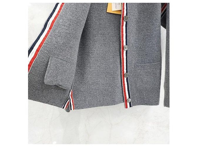 Thom Browne Work Jacket aus Loopback-Wolle, Kaschmir und Baumwolle - Hellgrau - Ansicht 5