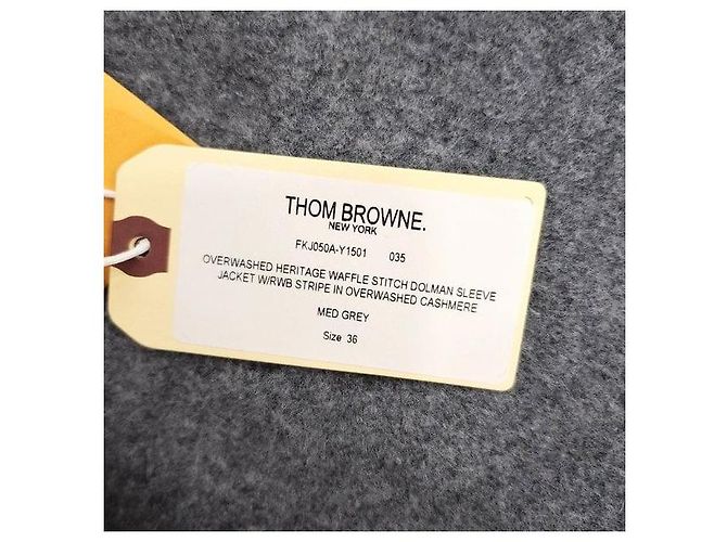 Thom Browne Work Jacket aus Loopback-Wolle, Kaschmir und Baumwolle - Hellgrau - Ansicht 7