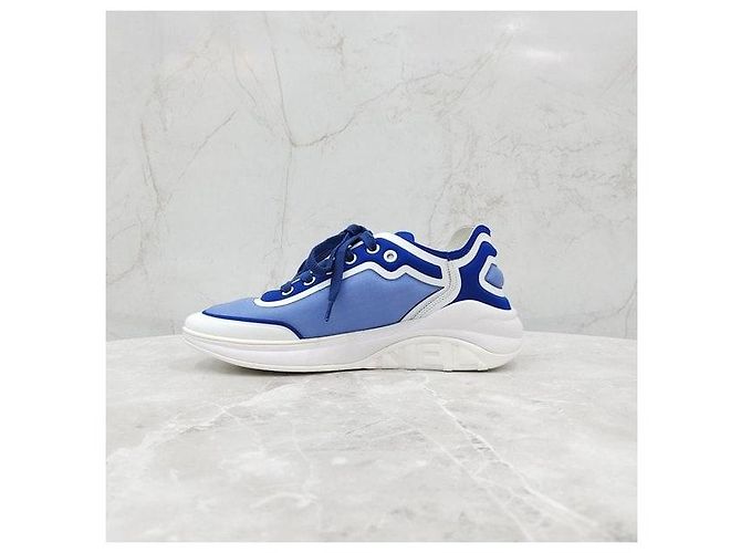 Sneakers Chanel in Lycra e mesh verde - vista 7