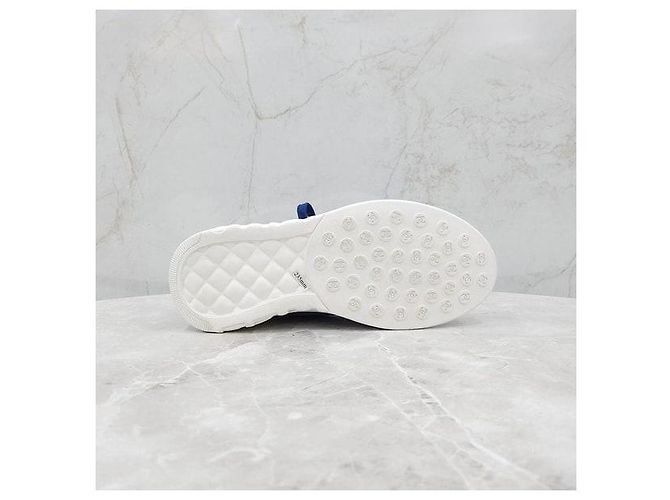 Sneakers Chanel in Lycra e mesh verde - vista 8