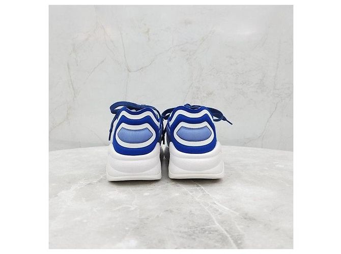 Sneakers Chanel in Lycra e mesh verde - vista 9
