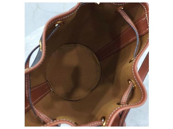 Céline Borsa bucket piccola in tela - vista 6