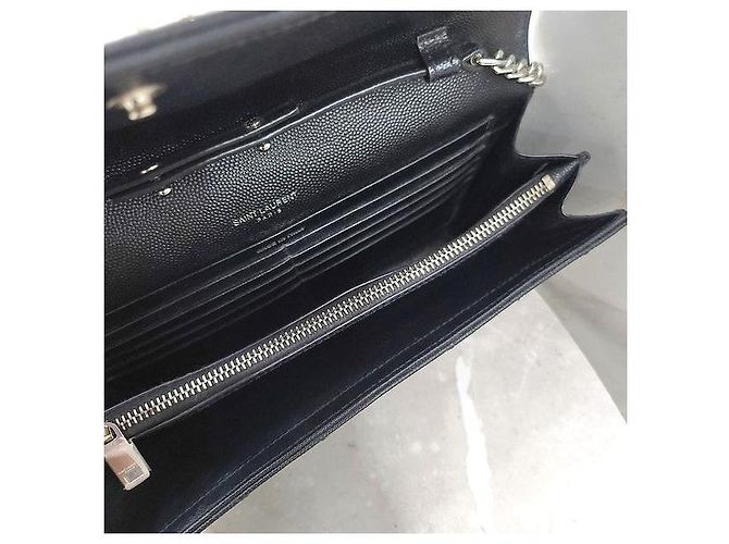 Autre Marque Borsa a tracolla con catena WOC matelassé nera - vista 8