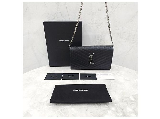 Autre Marque Borsa a tracolla con catena WOC matelassé nera - vista 9