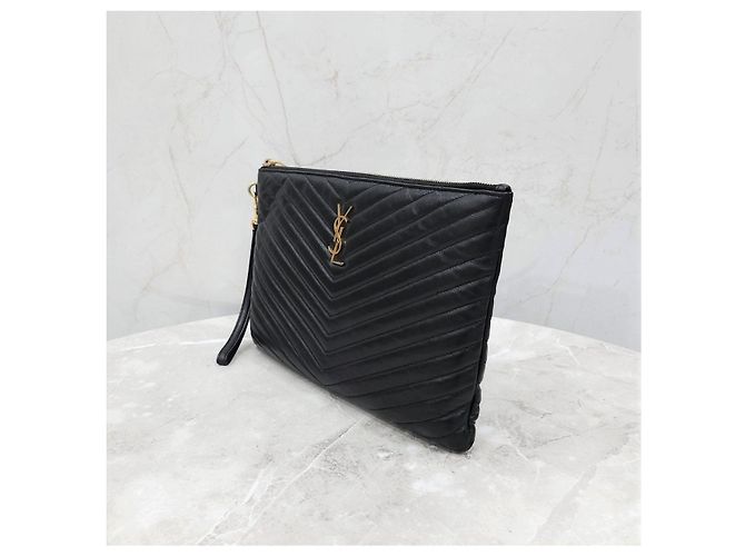 Autre Marque Clutch con tracolla in pelle matelassé - vista 10