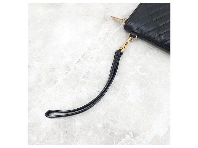 Autre Marque Clutch con tracolla in pelle matelassé - vista 6