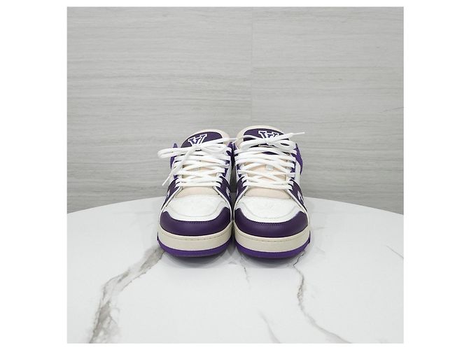 Louis Vuitton Sneakers Trainer Purple White - vista 10