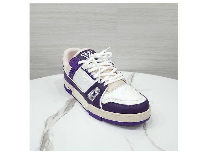Louis Vuitton Sneakers Trainer Purple White - vista 13