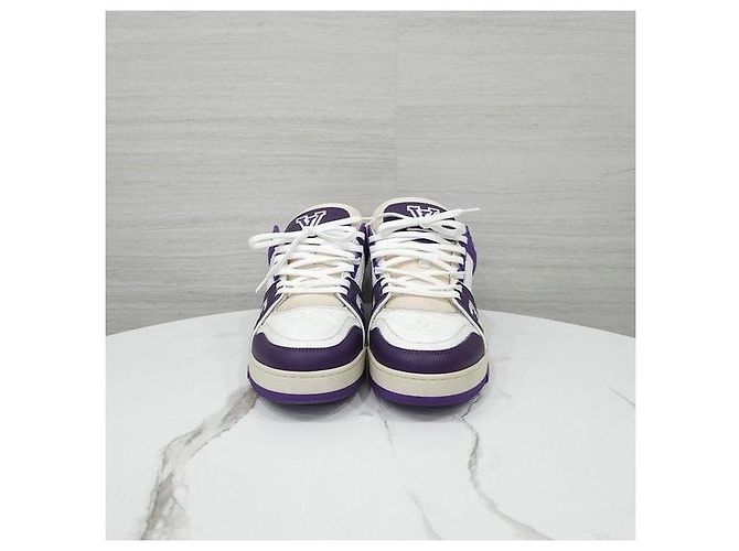 Louis Vuitton Sneakers Trainer Purple White - vista 2