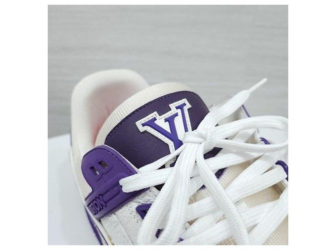 Louis Vuitton Sneakers Trainer Purple White - vista 7