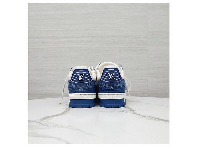 Louis Vuitton Sneakers Trainer Monogram Denim Blue - vista 3