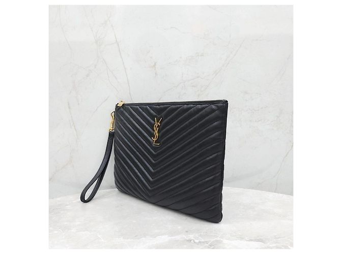 Autre Marque Clutch con tracolla matelassé Monogram - vista 9