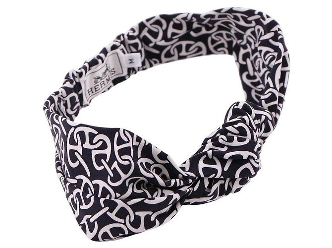 Fascia Hermès Gabi Naoussa Bleu Noir - vista 6