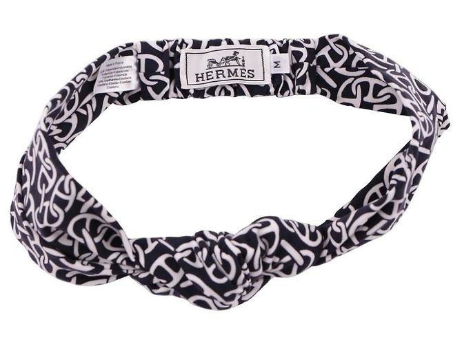 Fascia Hermès Gabi Naoussa Bleu Noir - vista 7