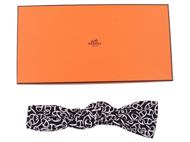 Fascia Hermès Gabi Naoussa Bleu Noir - vista 8