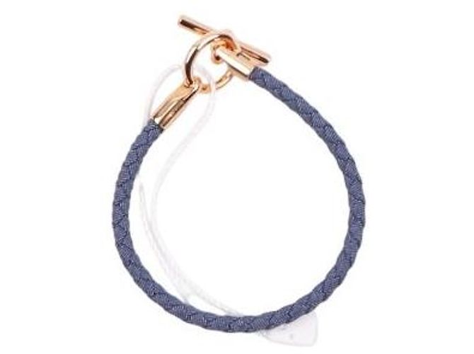 Bracciale Hermès Glenan Jean Blu Denim Cotone - vista 6