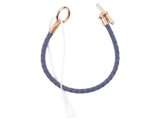 Bracciale Hermès Glenan Jean Blu Denim Cotone - vista 7