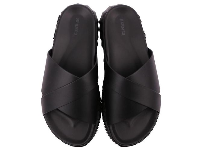 Sandali Hermès Infra in pelle nera - vista 12